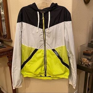 WESC Men Multi-Color Zipped Hoodie Windbreaker Jacket Size Large